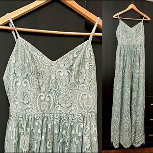 David’s Bridal Lace Sage Dress Small (4)